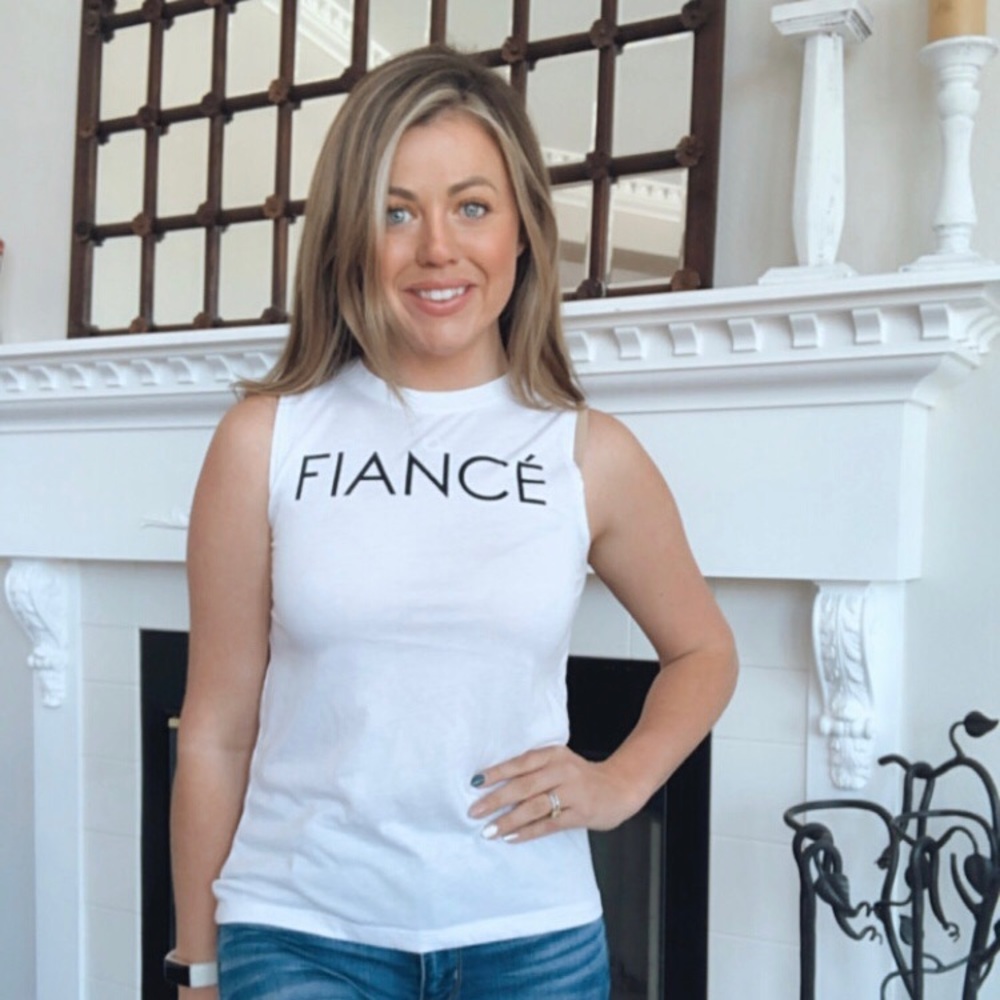MODERN LUX Fiancé White Muscle Tank Top XS